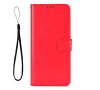 Compatibile con/sostituzione per Asus ZenFone Live L2 ZA550KL -2 JA3-SMP0602 PU Leather Wallet Case BYTXFM (rosso)