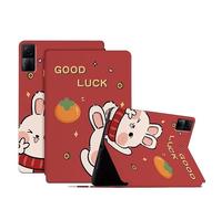 Compatibile con/Sostituzione per Tablet PC Xiaomi Redmi Pad 10.61 pollici 2022 PU Leather Flip Stand Portafoglio Magnetico Anno della Cassa del Coniglio (4)