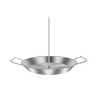 Compatibile con spiedini verticali for barbecue, griglia for alimenti da cucina, vassoio porta-griglia in acciaio inox, for for pesce e pollo(M)