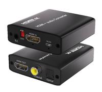 Compatibile con splitter estrattore audio compatibile con HDMI 4K, convertitore audio da HD a Toslink+coassiale+stereo, splitter HDTV 4K 30H