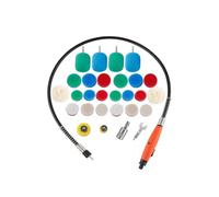 Compatibile con SPTA 29 pezzi Mini tampone lucidante for dettagli auto M14 Kit albero flessibile for lucidatura ruote angolari(29Pcs M16)