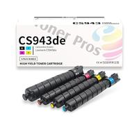 Compatibile con stampante Lexmark CS943de (Toner Cartridge Part # 73D0HK0, 73D0HC0, 73D0HM0, 73D0HY0)