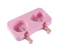 Compatibile con stampo in silicone for gelato, forma di animale amore, simpatico creatore cubi, fatto in casa bastoncino e coperchio, gadget da cucina(B)