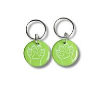 Compatibile con Sureflap Surefeed Microchip RFID collare di ricambio Tags, confezione da 2, impermeabile, per animali domestici senza microchip (verde)