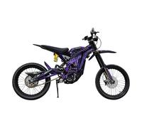 Compatibile con Surron Light Bee X/S kit di adesivi per carenatura moto, materiale galvanico adesivi decorativi colorati (stile 1 elettroplaccato viola)