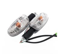 Compatibile con Suzuki 2 Pezzi Indicatore di Direzione Anteriore per Motocicletta Indicatore Lampeggiante Ambra Lampada Lampeggiante 12V per Parti di Modifica Universali Indicatori motocicli