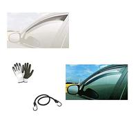 COMPATIBILE CON Suzuki Grand Vitara 3P 2006-> (15178) DEFLETTORE PER ARIA E PIOGGIA PROTEZIONE ANTIVENTO PER FINESTRINO AUTO BARRA PER VETRO PARAVENTO D'ARIA ANTERIORE