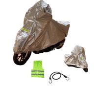 COMPATIBILE CON SUZUKI GSX 1400 TELO COPRIMOTO IMPERMEABILE TG. XL PER MAXIMOTO MAXISCOOTER COPERTURA IN NYLON CON STRISCE CATARIFRANGENTI 246X105X127CM