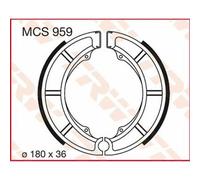 Compatibile Con Suzuki LT-A 400 ASI 4X4 2011-2012 Scarpe Freno TRW MCS959