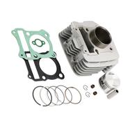 Compatibile con Suzuki per GN125E 1991 1992 1993 1994 1995 1996 1997 per DR125SM 2009 2010 Kit Cilindro Canna PISTONE Adatto al Kit Pistone Motore 57MM Gruppo Anelli pistone