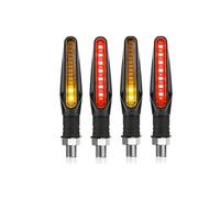 Compatibile Con Suzuki Per GSF1250 Per DL1000 Per GSF650 Per SV650 SV400 Per GSF650 SV1000 10mm 12V Indicatori Di Direzione Coda Che Scorre Lampeggiatore Luce(G)