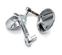 Compatibile con Suzuki per GSR600 per GSR750 per SV650 per SV400 per V-Strom 650 Specchietti Universali per estremità del Manubrio da 7/8'' 22MM per Moto Moto Specchio Posteriore(Silver)