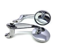 Compatibile con Suzuki per GSR600 per GSR750 per SV650 per V-Strom 1050 per Bandit 650 Accessori per Specchietti Retrovisori per Moto da 8/10 Mm Moto Specchio Posteriore(Silver)