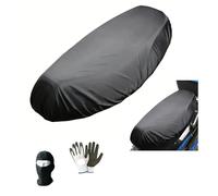 COMPATIBILE CON SYM FIDDLE 125 TELO COPRISELLA IMPERMEABILE OJ M092 TG. L PROTEGGI SELLA ANTIPIOGGIA COPERTURA PER SELLA 120X75CM SADDLE COVER PER MOTO SCOOTER NERA