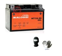 COMPATIBILE CON SYM HD E4 300 dal 2019 al 2020 BATTERIA MALOSSI IN GEL MT12A-BS GIA' PRONTA ALL’USO ATTIVA BATTERIE 10 AH AMPERE 12 VOLT PER MOTO SCOOTER