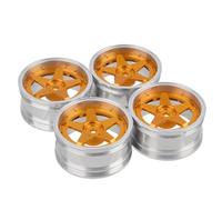 Compatibile Con Tamiya BB01 Per TT02 Per Traxxas 4tec Per MST 1/10 RC Auto Parti Di Aggiornamento Modifica Pezzi Ricambio 4 Ruote Drift In Alluminio RC Parti Auto(Orange)