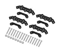 Compatibile Con Tamiya Clod Buster BullHead 1/10 RC Parti Di Aggiornamento Per Auto Piastra Montaggio Per Ammortizzatore Anteriore In Lega Alluminio RC Parti Auto(Black)