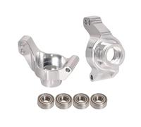 Compatibile Con Tamiya Fighter NXGEN DT04 58741 1/10 RC Per Scala Parti Aggiornamento Auto Radiocomandate Metallo Coppa Sterzo 1Coppia RC Parti Auto(Silver)