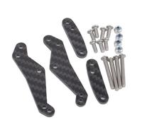 Compatibile Con Tamiya Frog BlackFoot Monster Per Beetle Per Subaru Brat 2wd 1/10 RC Parti Di Automobili 1pc Modello In Fibra Carbonio Piastra Ammortizzatrice Posteriore RC Parti Auto