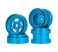Compatibile con Tamiya Frog Sand Scorcher Grasshopper per Hornet 1/10 Auto Radiocomandata Upgrade Parti CNC Alluminio Cerchio Bloccaggio Tallone 4pz Parti per Auto RC(Blue)