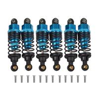 Compatibile Con Tamiya G6-01 6X6 KONGHEAD Per KING 1/18 RC Car Upgrade Parts Chassis 6 Pezzi Ammortizzatori Anteriori E Posteriori In Alluminio Ammortizzatori RC(Blue)