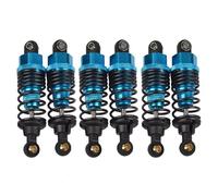 Compatibile Con Tamiya G6-01 6X6 KONGHEAD Per KING 1/18 RC Car Upgrade Parts Per Chassis 6 Pezzi Ammortizzatori Anteriori E Posteriori In Alluminio Ammortizzatori RC(Blue)