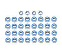 Compatibile Con Tamiya GF 02 1/10 RC Auto Parti Di Aggiornamento Accessori Kit Cuscinetti In Acciaio Completamente Sigillato Prova Guida Fluida 36 Pezzi RC Parti Auto(Blue)
