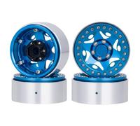 Compatibile Con Tamiya Per Axial Per SCX10 Per Traxxas Per TRX4 Per TRX6 D90 Per Redcat Gen8 D110 1/10 Auto Radiocomandata Parti Cerchio Bloccaggio Tallone RC Parti Auto(Blue)