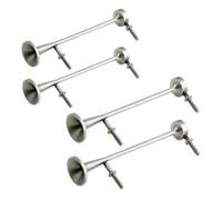Compatibile Con TAMIYA Per Hauler Per SCANIA R620 LESU 1/14 RC Auto Parti Di Aggiornamento 2PCS Metallo Tromba D'aria Suono Realistico Altoparlante RC Parti Auto