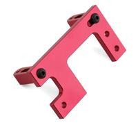 Compatibile con Tamiya per King per Hauler per Scania per AROCS per Man per TGX per Volvo 1/14 RC Trattore Camion Parti Sterzo in Metallo Servo Mount Parti per Auto RC(Red)