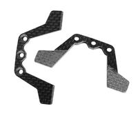 Compatibile con Tamiya per TT-02 1/10 RC Car Upgrade Parts Accessori di Ricambio Piastra di Cedimento con Motivo in Fibra di Carbonio Parti per Auto RC