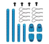 Compatibile Con Tamiya Per TT-02 RC Parti Di Aggiornamento Per Auto Car Shell In Metallo Set Colonne Stabile A Sgancio Rapido Senza Guscio Accessori