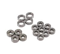 Compatibile Con Tamiya Per TT-02 TT-02D 1/10 Auto Telecomandata Parti Di Aggiornamento Modifica Kit Di Cuscinetti A Sfera Di Ricambio Da 16 Pezzi RC Accessori