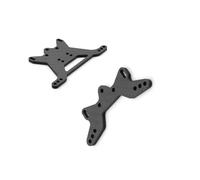 Compatibile Con Tamiya Per TT-02B 1/10 RC Car Upgrade Parts Accessories Piastra Della Torre Ammortizzatori Anteriore E Posteriore Con Motivo In Fibra Di Carbonio Parti RC