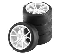 Compatibile Con Tamiya Per TT01 Per TT02 Per Kyosho 1/10 RC Drift Car 65mm Pneumatico Duro Drift Su Per Strada Per Touring Per Ruote Per Auto Da Per Corsa Ricambi Pneumatici RC