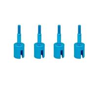 Compatibile con Tamiya per TT01 per TT02 per TT02B TT02D TT02E 1/10 RC Car Upgrades Parts Accessories 4 Pezzi di Tazza per ASSE Ruota in Metallo Parti per Auto RC(Blue)