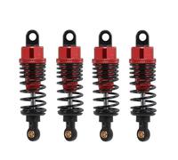 Compatibile Con Tamiya Per TT01 Per TT02 TA05 TL01 TA03 MF01X M05 M06 1/10 RC Auto Parti Upgrade 4pcs Ammortizzatore Metallo RC Parti Auto(Red)