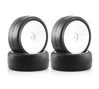 Compatibile Con Tamiya Per TT01 Per TT02 XV01 TA06 Per HPI 1/10 RC Parti Di Automobili 65mm RC Per Auto Da Per Corsa Pneumatico Ad Alta Presa Hot Melt Pneumatico Ruota RC Corsa pneumatici