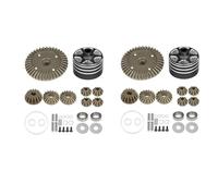 Compatibile Con Tamiya Per TT02 Per TT02B XV02 TYPE-S 1/10 RC Auto Parti Upgrade Metallo Scatola Differenziale E Set Ingranaggi 22049 39T RC Parti Auto(Black)