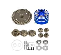 Compatibile Con Tamiya Per TT02 Per TT02B XV02 TYPE-S 1/10 RC Auto Parti Upgrade Metallo Scatola Differenziale E Set Ingranaggi 22049 39T RC Parti Auto(Blue)