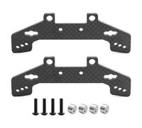 Compatibile con Tamiya per TT02 TT02R Accessori per Parti di Aggiornamento per Auto RC 1/10, Piastra Ammortizzatori Anteriore E Posteriore con Motivo in Fibra di Carbonio Parti per Auto RC(TypeA)