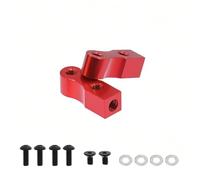Compatibile Con Tamiya Per TT02 XV01 TB03 RC Parti Di Aggiornamento Per Auto 2 Pezzi Staffa Ad Alta Resistenza Per Montaggio Servo In Alluminio CNC RC Parti Auto(Red)