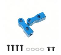 Compatibile Con Tamiya Per TT02 XV01 TB03 RC Parti Di Aggiornamento Per Auto 2 Pezzi Staffa Ad Alta Resistenza Per Montaggio Servo In Alluminio CNC RC Parti Auto(Blue)