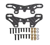 Compatibile Con Tamiya TT02S TT-02SR TT-02SRX 1/10 RC Auto Parti Upgrade 1 Set Torri Ammortizzatori Anteriori/posteriori Con Motivo Fibra Di Carbonio 65 Mm RC Auto Giocattoli