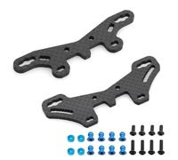 Compatibile Con Tamiya TT02S TT02SR TT 02 Type S SR 1/10 RC Auto Parti Di Aggiornamento Modello In Fibra Carbonio Piastra Anteriore Ammortizzatore Posteriore RC Parti Auto