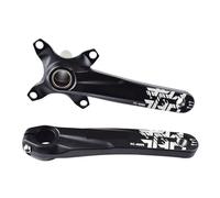 Compatibile con Tanke 104BCD guarnitura MTB Cava Integrata 170mm Foro Quadrato Corona Larga Stretta Nera(Black Crank)