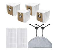 Compatibile Con Tapo RV30 Max / RV30 Max Plus / RV20 Max / RV20 Max Plus, Spazzola Laterale, Filtro, Panno For Mocio, Sacchetti For La Polvere, Kit Di Ricambi For Aspirapolvere.