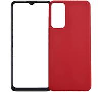 Compatibile con TCL 405 T506D / 406 T506K / 408 T507D T507U T507A 6.6″ display Copertura Custodia Cover Protezione Gel Silicone TPU Morbida Matte Slim Case (Red)