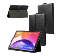 Compatibile con TCL Tab A1 Plus 12.2", Cover PU Artigianale con Supporto | Cinghia da polso integrata, portapenne integrato, supporto regolabile, PU premium