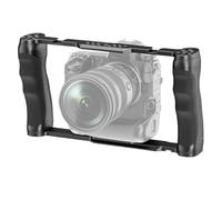 Compatibile con telecamere universali - Gabbia for telecamera video con maniglia superiore, kit di posizionamento da 3/8" e base stabilizzatrice(Cage)